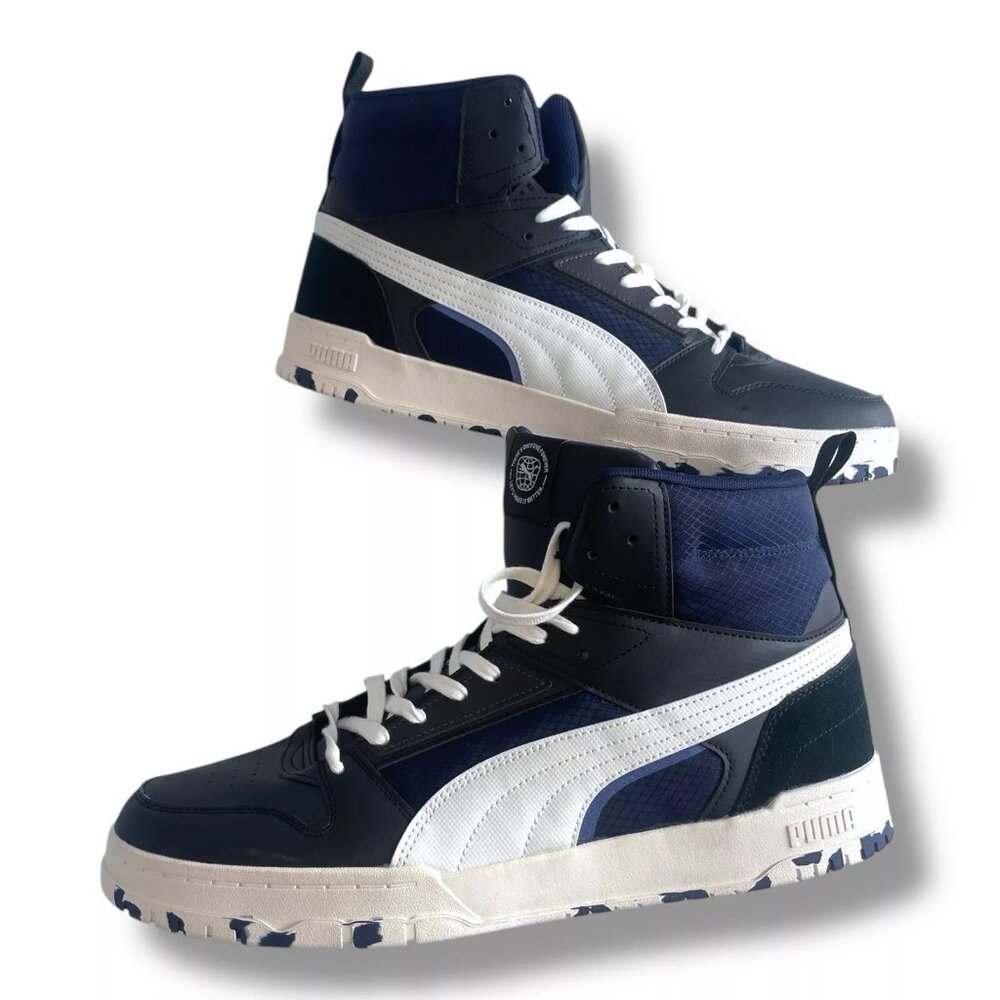 Size 13 - Puma RBD Game Casual Men's Shoes Blue/Black (393192-01)